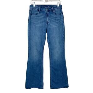 Old Navy Wow High Rise Flare Jeans Blue Denim Women's 8 (29 x 31)